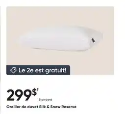 Dormez Vous Oreiller de duvet Silk & Snow Reserve offer