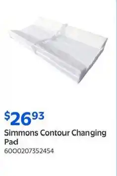 Walmart Simmons Contour Changing Pad offer