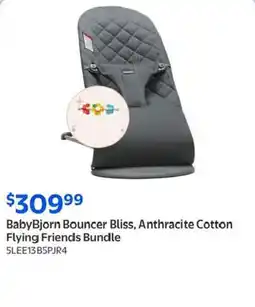 Walmart BabyBjorn Bouncer Bliss, Anthracite Cotton Flying Friends Bundle offer
