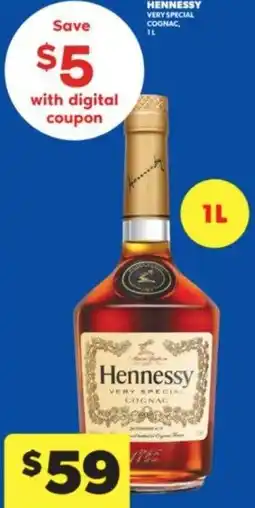 Real Canadian Liquorstore Hennessy very special cognac, 1l offer