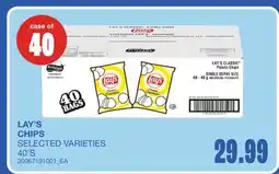 Wholesale Club LAY'S CHIPS, 40'S offer