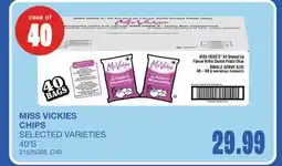 Wholesale Club MISS VICKIES CHIPS, 40'S offer