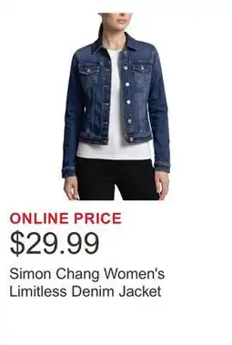 Costco Simon Chang Women's Limitless Denim Jacket offer