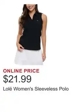 Costco Lolë Women's Sleeveless Polo offer