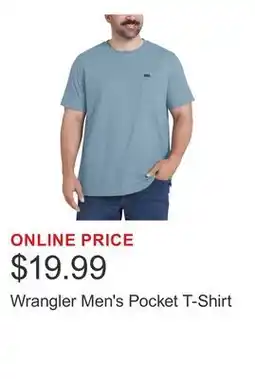 Costco Wrangler Men's Pocket T-Shirt offer
