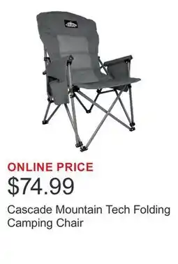 Costco Cascade Mountain Tech Folding Camping Chair offer