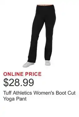 Costco Tuff Athletics Women's Boot Cut Yoga Pant offer