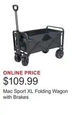 Costco Mac Sport XL Folding Wagon with Brakes offer