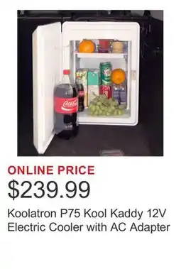 Costco Koolatron P75 Kool Kaddy 12V Electric Cooler with AC Adapter offer