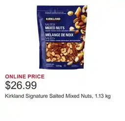 Costco Kirkland Signature Salted Mixed Nuts offer