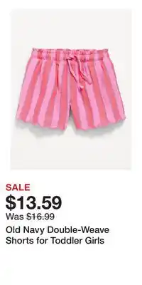 Old Navy Old Navy Double-Weave Shorts for Toddler Girls offer