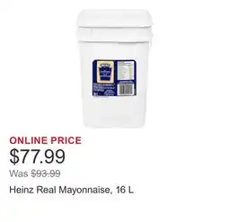 Costco Heinz Real Mayonnaise offer