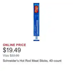 Costco Schneider's Hot Rod Meat Sticks, 40-count offer