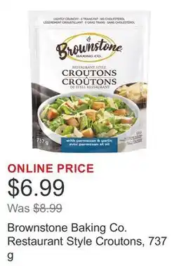 Costco Brownstone Baking Co. Restaurant Style Croutons offer