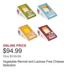 Costco Vegetable Rennet and Lactose Free Cheese Selection offer
