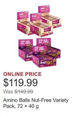 Costco Amino Balls Nut-Free Variety Pack, 72 × offer