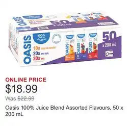 Costco Oasis 100% Juice Blend Assorted Flavours offer