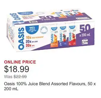 Costco Oasis 100% Juice Blend Assorted Flavours offer