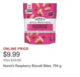 Costco Nonni's Raspberry Biscotti Bites offer