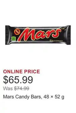 Costco Mars Candy Bars, 48 × offer