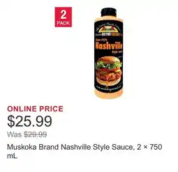 Costco Muskoka Brand Nashville Style Sauce, 2 × offer