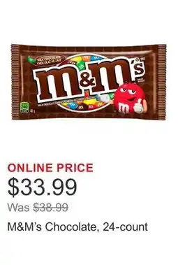 Costco M&M's Chocolate, 24-count offer