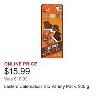 Costco Leclerc Celebration Trio Variety Pack offer