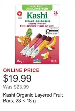Costco Kashi Organic Layered Fruit Bars, 28 × offer
