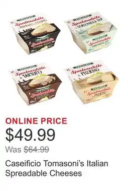 Costco Caseificio Tomasoni's Italian Spreadable Cheeses offer