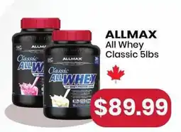 Healthy Planet Allmax all whey classic offer