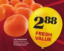 Giant Tiger 2 lb clementines offer