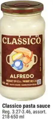 Giant Tiger Classico pasta sauce offer