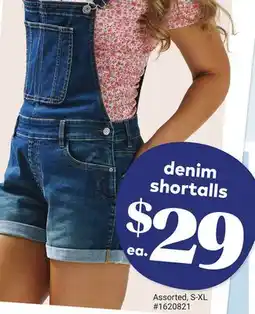 Giant Tiger denim shortalls offer