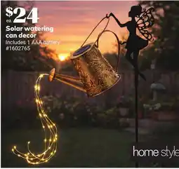 Giant Tiger Solar watering can decor offer