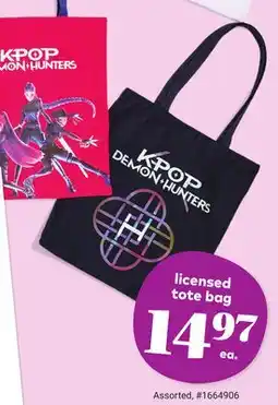 Giant Tiger licensed tote bag offer