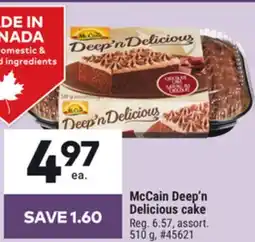 Giant Tiger McCain Deep'n Delicious cake offer