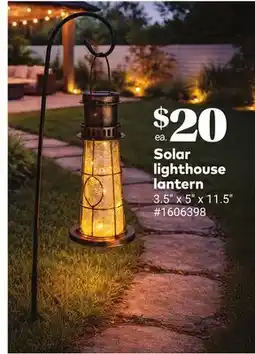 Giant Tiger Solar lighthouse lantern offer