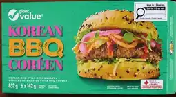 Giant Tiger Giant Value burgers offer