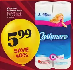 Giant Tiger Cashmere bathroom tissue offer