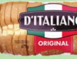 Giant Tiger D'Italiano Original Thick Sliced White Bread offer