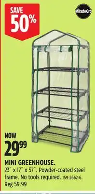 Canadian Tire MINI GREENHOUSE offer