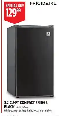 Canadian Tire Frigidaire 3.2 CU-FT COMPACT FRIDGE, BLACK offer