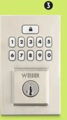 Canadian Tire Weiser SMARTCODE CONTEMPORARY KEYPAD ELECTRONIC DEADBOLT DOOR LOCK offer