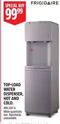 Canadian Tire FRIGIDAIRE TOP-LOAD WATER DISPENSER, HOT AND COLD offer