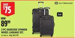 Canadian Tire 2-PC HARDSIDE SPINNER WHEEL LUGGAGE SET offer