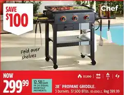 Canadian Tire MASTER CHEF 28˝ PROPANE GRIDDLE offer