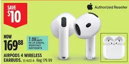 Canadian Tire AIRPODS 4 WIRELESS EARBUDS offer