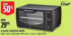 Canadian Tire Master Chef 4-SLICE TOASTER OVEN offer