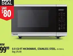 Canadian Tire Toshiba 0.9 CU-FT MICROWAVE, STAINLESS STEEL offer