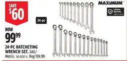 Canadian Tire MAXIMUM 24-PC RATCHETING WRENCH SET offer